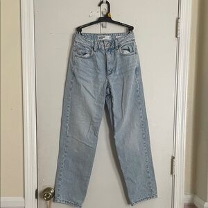 Garage Light Blue Straight Leg Jeans